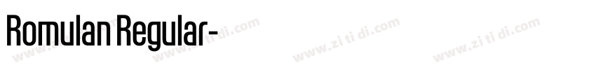 Romulan Regular字体转换 Romulan Regular字体转换